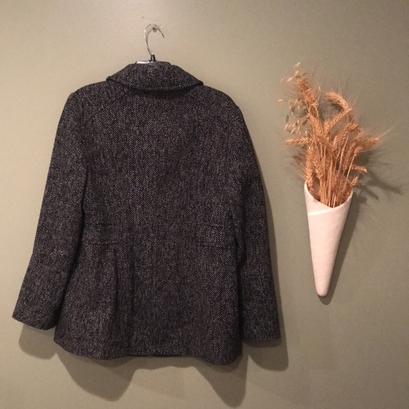 London Fog Black And White Single Breasted Coat Size Medium. EUC - Picture 2 of 6